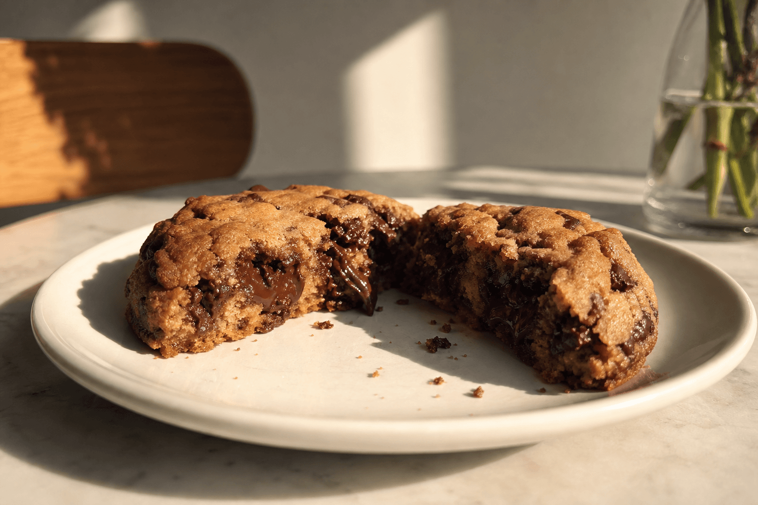 Chunky chocolate chip cookie